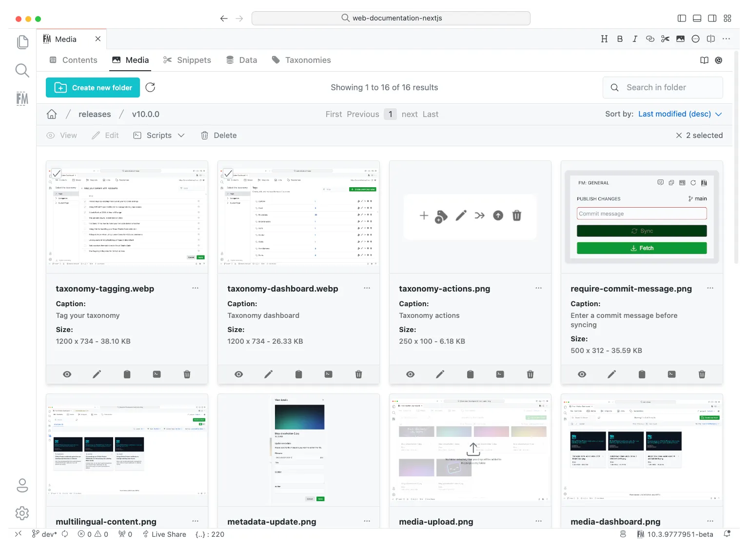 Front Matter CMS - media management was never easier in VS Code