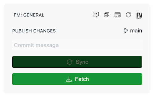 Disable the git sync action