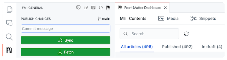 Sync your changes with GIT