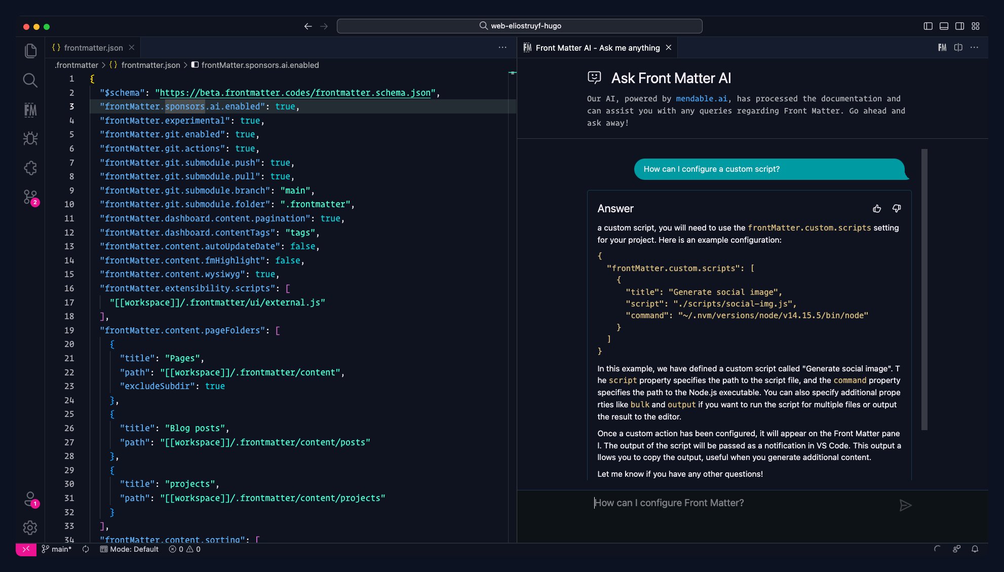 Front Matter AI Assistent